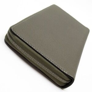 Celine Function Greige Multi Wallet Around Leather Zip